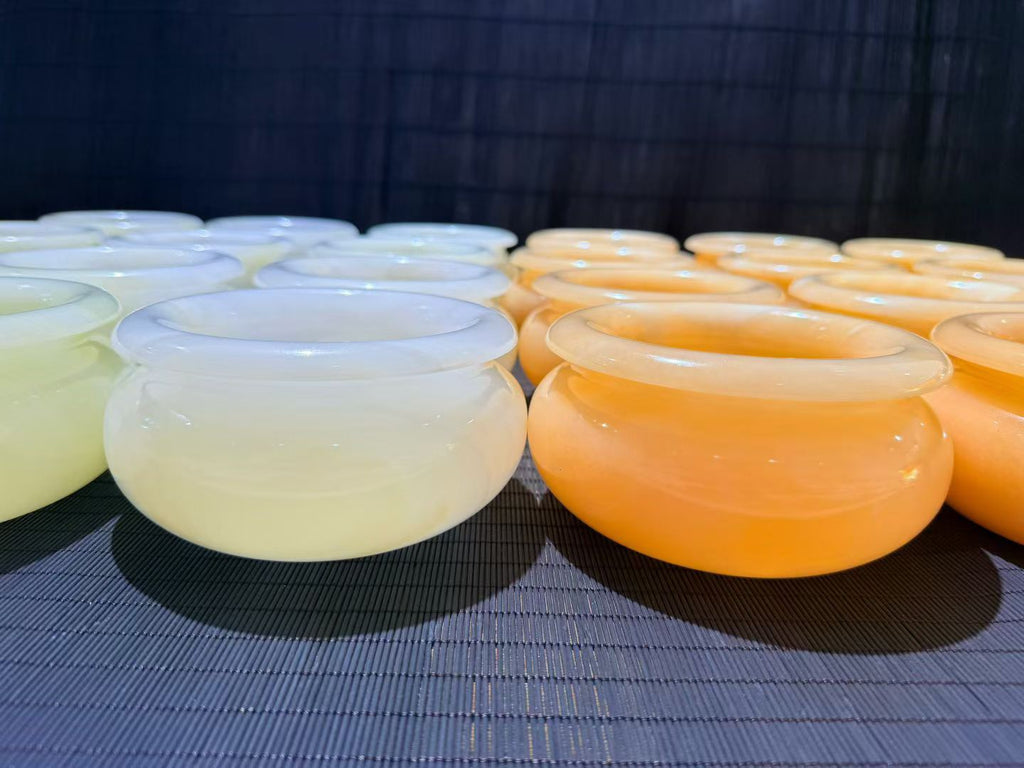Natural Jade Flower Tray